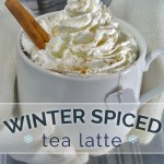Winter Spiced Tea Latte from katienormalgirl.com #beverages #recipes #cozy