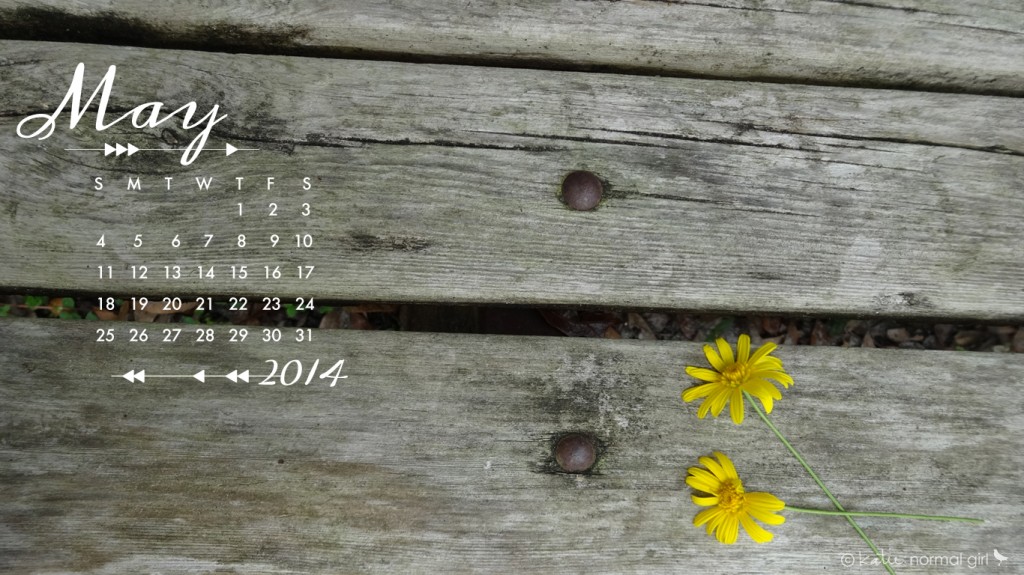 Download Gallery - Freebie May calendars and wallpaper from katienormalgirl.com | #free #downloads #calendars #wallpaper